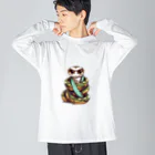 Vasetti_pressのカッコイイパイソン Big Long Sleeve T-Shirt