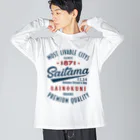 kg_shopのSaitama -Vintage- (淡色Tシャツ専用) Big Long Sleeve T-Shirt