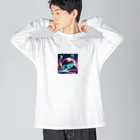 Momo Magicの未来宇宙 Big Long Sleeve T-Shirt
