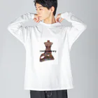 gonchiyanのEyesmask andEyes mannequin ビッグシルエットロングスリーブTシャツ