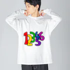 d.h.sの123456 Big Long Sleeve T-Shirt