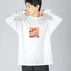 Yoshionekoのキャトドラムキュート Big Long Sleeve T-Shirt