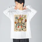 suuのカラフル猫 ビッグシルエットロングスリーブTシャツ