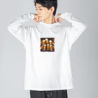 無類の酒好きのビールで乾杯！ Big Long Sleeve T-Shirt