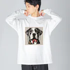 ailetktsのマーブル模様のカフェインミュグ Big Long Sleeve T-Shirt