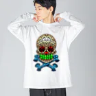 Hinakagoのメキシカンスカル ビッグシルエットロングスリーブTシャツ