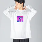 unicorn_dreamsのわたしミライから来たユニ ビッグシルエットロングスリーブTシャツ