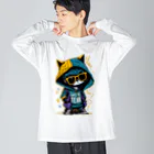 めんぼうさんやのちびネコ Big Long Sleeve T-Shirt