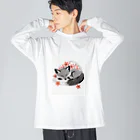 Shihiroの桜と銀ぎつね Big Long Sleeve T-Shirt