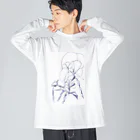 しえりのブルー模様 Big Long Sleeve T-Shirt