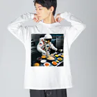 宇宙開発デザイン科のスペースクッキング炒飯編 Big Long Sleeve T-Shirt