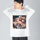 Sesilionの星の精霊の夜舞 Dance of the Star Spirit Big Long Sleeve T-Shirt