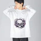 LCOMLのフルーツに囲まれたSKULL ビッグシルエットロングスリーブTシャツ