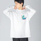 終わらない夢🌈の幸せの青いインコちゃん💞 Big Long Sleeve T-Shirt