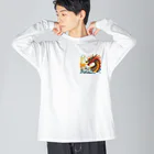 終わらない夢🌈の炎🔥を吐くドラゴン🐉 Big Long Sleeve T-Shirt