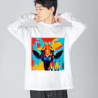 tomo0404の怒れるキリン Big Long Sleeve T-Shirt