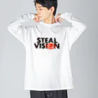 STEAL VISIONのstealvision 中指ハート ビッグシルエットロングスリーブTシャツ