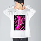 おしょーゆのピンクソーセージと真珠のマリアージュ Big Long Sleeve T-Shirt