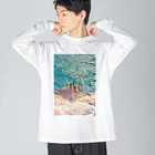 DGDGの季節外れの海水浴 ビッグシルエットロングスリーブTシャツ