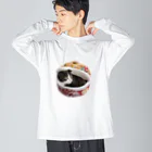 tototown2023の突然迷い込んだ子猫ちゃん（アニメVer.） Big Long Sleeve T-Shirt