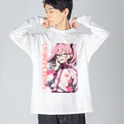 Cyber XXXの謝ったら死ぬ病気やねん　眼鏡っ娘　関西弁 Big Long Sleeve T-Shirt