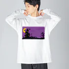 アッズーリ・タケのハロウィン 風景 Big Long Sleeve T-Shirt