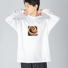 千裕アトリエ（いつもありがとう）のシナモンロール（Cinnamon Roll） Big Long Sleeve T-Shirt