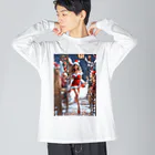 MistyStarkのプリンセスクリスマス ビッグシルエットロングスリーブTシャツ