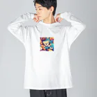 junji8000のたくさんの熊のぬいぐるみ ビッグシルエットロングスリーブTシャツ