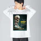 Hayate Kawakami オリジナルの痛風発作に苦しむ男　第４弾 Big Long Sleeve T-Shirt