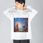 Puppe-プッペ-の海底の人魚 ビッグシルエットロングスリーブTシャツ