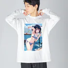 仮想の妖精たち: AI美少女の魅力のデジタル夢幻アートシリーズ Big Long Sleeve T-Shirt