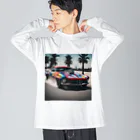 shohei_raiteiの外車　かっこいい ビッグシルエットロングスリーブTシャツ