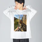 たまーけっとの元野良猫たまちゃん Big Long Sleeve T-Shirt