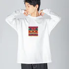 マクマクのネイティブメキシカンノルディク Big Long Sleeve T-Shirt