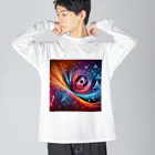 niko&PANDA shopのリーマン予想のイラスト Big Long Sleeve T-Shirt