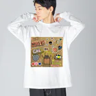 flânerのSuper Happy GAL♡ Big Long Sleeve T-Shirt