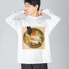 渡邊野乃香のお店のラーメン2 ビッグシルエットロングスリーブTシャツ