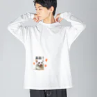 しろねこまるのまるちゃん！おおっ！ Big Long Sleeve T-Shirt