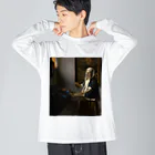 世界美術商店の天秤を持つ女 / Woman Holding a Balance Big Long Sleeve T-Shirt