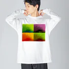 sususuttoのTOMODACHI(4コマ) ビッグシルエットロングスリーブTシャツ