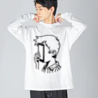 ミニマルコのお店のスマホしかみれない Big Long Sleeve T-Shirt