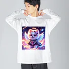 Pom-Dog'sのプリティーエンジェル　ポメラニアン Big Long Sleeve T-Shirt