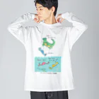 森図鑑の[森図鑑] タツノオトシゴの起源 Big Long Sleeve T-Shirt