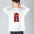 YUTO1126のジッパーから覗く犬 Big Long Sleeve T-Shirt