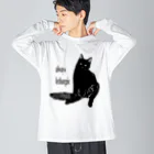 Cat is Godのalways lethargic ビッグシルエットロングスリーブTシャツ