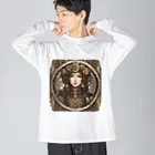 IGNISのスチームパンク少女4 Big Long Sleeve T-Shirt