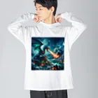 bui0000の幻獣　ドラゴン2 ビッグシルエットロングスリーブTシャツ