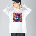 shop.ycのユメウルフ ビッグシルエットロングスリーブTシャツ