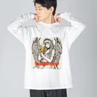 パイルドライバーのAngel beer ビッグシルエットロングスリーブTシャツ